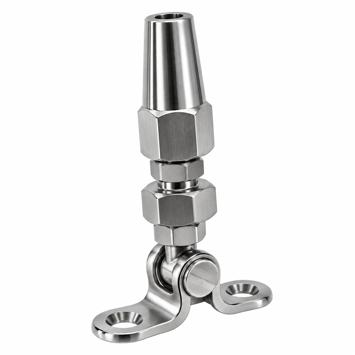 4 Pc Set Marine Stainless Steel Swageless Deck Toggle for Cable Rail, Wire Rope Railing Terminal Fitting for Deck, Stair, Balcony