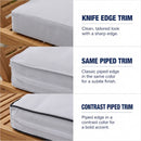 STYLE 2 Pillow & Bolster Cushion for Outdoor Indoor Daybed Porch Swing Bed | COVERS ONLY |
