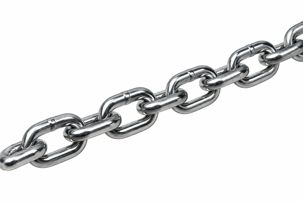 10 Ft T316 Stainless Steel Link Chain, Marine Grade Boat Chain for Dock, Anchor, Rigging, and Outdoor Use