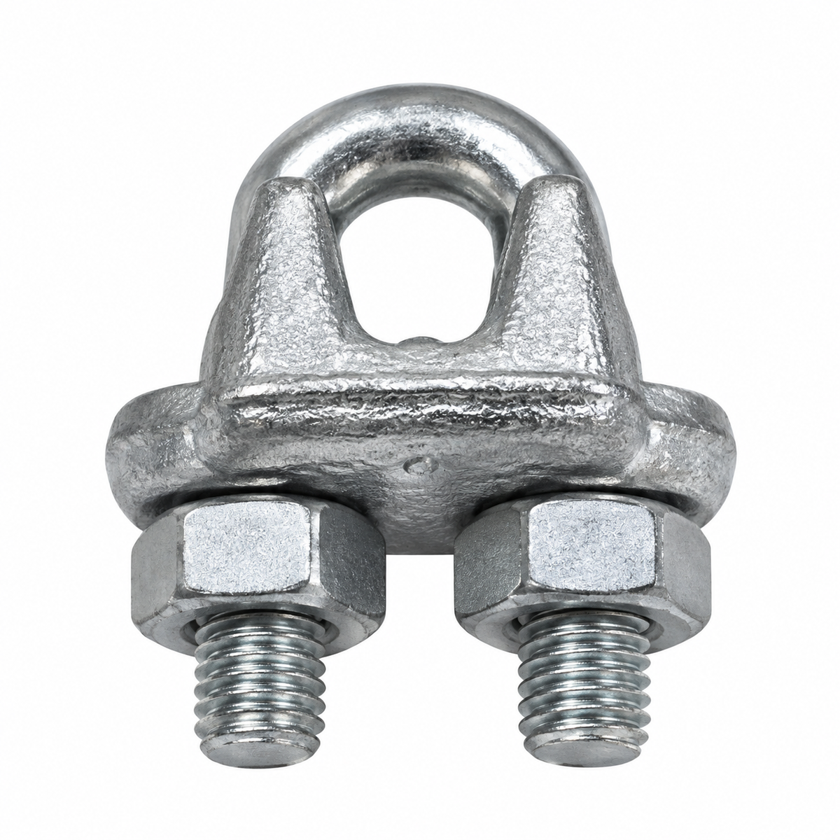 2 Pc Set Galvanized Drop Forged Wire Rope Clips, Marine Cable Clamps for 1/8", 3/16", 1/4", 5/16", 3/8", and 1/2" Cable