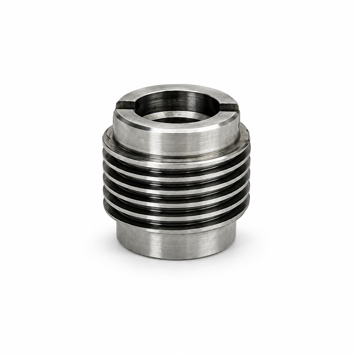 4 Pc Set Marine T303 Stainless Steel Thread Plain Lag Insert, Cable Rail Screw Fitting for Deck, Dock, Railing, and Wire Rope Use