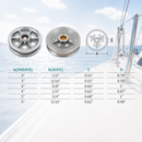 Marine Boat T304 Stainless Steel Sheave Wire Rope Pulley with Brass Bushing for Cable, Rigging, Deck, and Outdoor Use