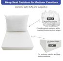 Large 26" x 30" x 6" Deep Seat Cushion for Patio Furniture Sofa Couch | Insert ONLY |