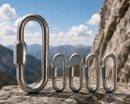 50 Pcs T316 Stainless Steel 5/32" Quick Link Chain Connector with 250 Lbs WLL for Chain, Rope, and Cable
