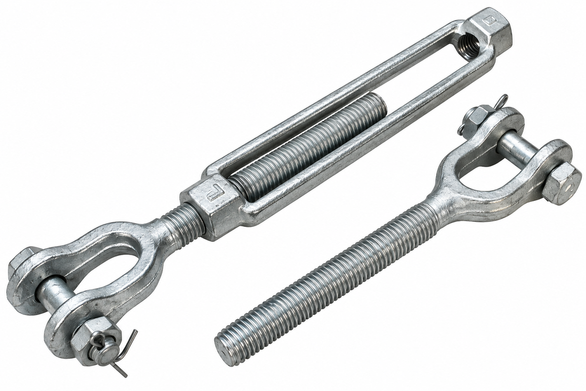 Galvanized Drop Forged Turnbuckle, Hook Eye, Jaw Eye, Hook Hook, Jaw Jaw, and Eye Eye Rigging Tensioner