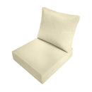 Large Size 26"x30"x6" Outdoor Deep Seat Cushion, Water Repellent, Patio Deep Seat Backrest Cushion Insert & Cover Set