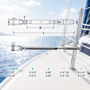 Marine Boat SS T316 Swageless & Toggle Turnbuckle For Cable Rail Wire Rope