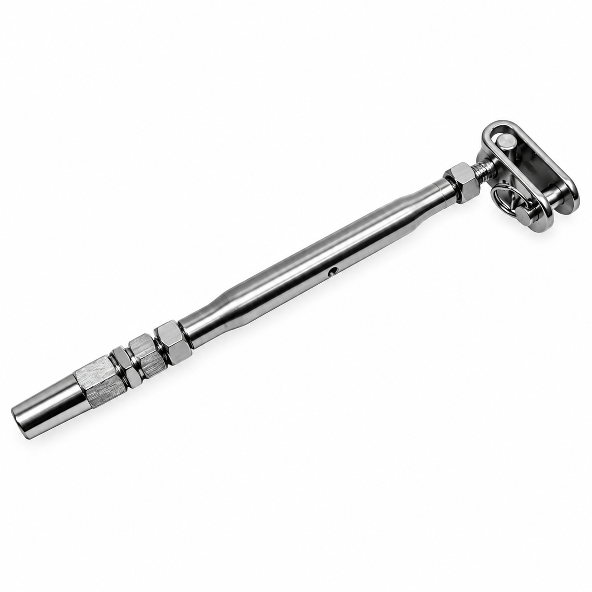 4 Pc Set Marine T316 Stainless Steel Toggle and Swageless Turnbuckle, Cable Wire Tensioner for Deck, Dock, Railing, and Rigging