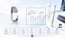 Marine Boat T316 Stainless Steel Top Mount Flat Hook Single Hook for Deck, Dock, Cabin, Rope, Line, and Boat Hardware