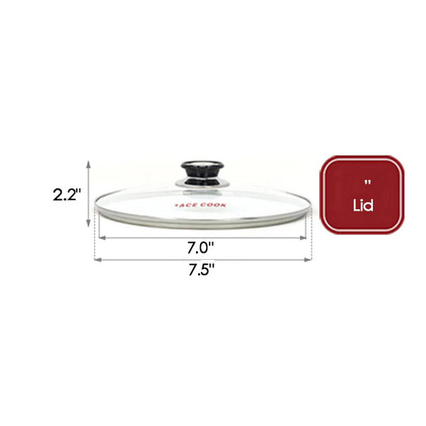 Glass Pot Lid Replacement Cookware Tempered Glass Fry Pan Skillet Lid