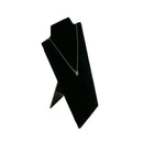 4-1/4''W x 8-1/2''H Black Velvet Padded Easel Necklace Display Stand Jewelry Show Case