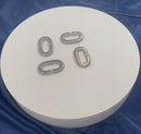 4 Pc Set Marine T316 Stainless Steel C Link Connector Link, Chain Link for Lifting, Rigging, Rope, Cable, and Dock Hardware