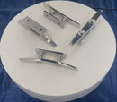 4 Pc Set Marine Boat T316 Stainless Steel Low Flat Cleat, Flat Top Dock Deck Rope Cleat for Yacht, Sailboat, Mooring