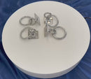 4 Pc Set T304 Stainless Steel Square Swivel Pad Eye Plate, Marine Boat Tie Down Ring for Rigging, Rope, Cable, and Outdoor Use