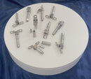 10 Pc Set Marine Stainless Steel Swageless Deck Toggle for 1/8" and 3/16" Cable, Wire Rope Railing Fitting for Deck, Stair