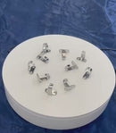 10 Pc Set Marine T316 Stainless Steel Top Mount Flat Hook Single Hook for Deck, Dock, Cabin, Rope, Line, and Boat Hardware