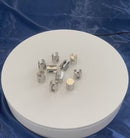 10 Pc Set Marine Boat T316 Stainless Steel Cross Cable Clamp, Wire Rope Clip for Cable Railing, Rigging, and Outdoor Use