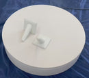 2 Pc White Faux leather Single Finger Ring Display Jewelry Showcase Retail Fixture