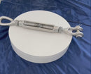T316 Stainless Steel Mil-Spec Jaw Eye Turnbuckle, Marine Grade Rigging Tensioner for Cable, Rope, Chain, and Boat Hardware