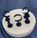5 PC Wrist Watch Bracelet Display Stand Black Velvet Stretchy Bangle Jewelry Showcase Display