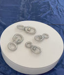 4 Pc Set Marine T316 Stainless Steel Chain Swivel, FED SPEC Drop Forged Anchor Chain Swivel for Rigging, Dock, and Deck Hardware