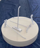 20 Pc GLOSS WHITE 8" Long Gridwall Hooks Grid Panel Display Wire Metal Hanger Retail Store