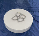 4 Pc Set Marine Stainless Steel Wire Rope D Ring Thimble, D-Ring Yacht Thimble for Cable, Rope, Rigging, Deck, Dock