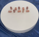10 Pc Set Copper Wire Rope Swage Crimp Sleeves, Duplex Oval Crimping Clips for Cable Wire Rope, Loop Ends