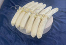 6 PCS 15" Ivory Satin Padded Hangers Dress Lingerie Bridal Cloth Hanging