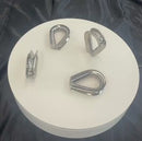 Marine HEAVY DUTY T316 Stainless Steel 7/16" Thimble Wire Rope Chain Anchor