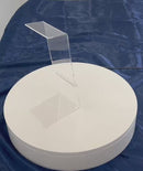 4 Pc 8x3x4 Clear Acrylic Lucite Single Shoe Display Fixture Stand Retail Heels Slant Riser Holder