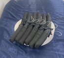 6 PCS 15" Black Satin Padded Hangers Dress Lingerie Bridal Cloth Hanging