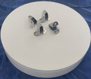 Marine Boat Stainless Steel T304 1/4" Surface Mount Pulley Block Nylon Sheave