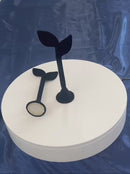 2 Pc 7-1-2'' Black Velvet Leaf Shape One Pair Earring Jewelry Display Holder Stand
