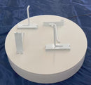 10 PC WHITE 4" Long Gridwall Hooks Grid Panel Display Wire Metal Hanger Retail