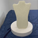 14-1/4" x 9-7/8" Necklaces Easel Pad Soft Linen Beige Jewelry Organizer Displays Stand Holder