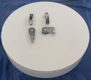 4Pc Marine Stainless Steel 1/4" Pulley Block Removable Pin & Toggle Nylon Sheave
