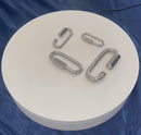 4 Pc Set Marine T316 Stainless Steel Long Quick Link, Connect Link Chain Connector for Rigging, Rope, Cable
