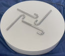 4 Pc Set Marine T316 Stainless Steel J Bolt Spring Hook, J-Bolt J Hook Hardware for Rope, Chain, Cable, Dock
