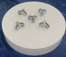 5 Pc Y Style 120 Degree 3 Way Glass Connector Clips 3/16'' Tempered Glass Shelf Chrome Finish