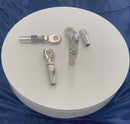 10Pc Marine Boat Stainless Steel 1/8" Swageless Eye Terminal Cable Rail Railing Wire Rope