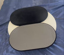 5 Pc 7'' x 11'' Small Oval Jewelry Black Velvet Padded Pad Display Insert Tray Jeweler