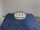 2 Pc Black Corner Triangle Wire Grid Shelf Slat Grid Panel 24'' x 24'' x 32''
