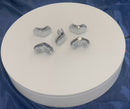 20 Pc 120 Degree 2 Way Glass Connector Clips 3/16'' Tempered Glass Shelf Chrome Finish