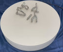 4 Pc Marine Boat Stainless Steel 15/32" Twisted Shackle Screw Pin 1,500 Lbs WLL