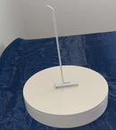 5 Pc GLOSS WHITE 12" Long Gridwall Hooks Grid Panel Display Wire Metal Hanger Retail Store