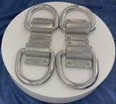 T316 Stainless Steel Bolt-On D-Ring Lashing Ring Anchor Tie Down, Marine Boat Deck Hardware for Cargo, Dock, Trailer, and Rigging Use