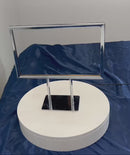 11-1/4'' x 7-1/4'' Counter Cardframe Display Clothes Rack Fixture Sign Holder Chrome Plated Steel