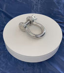 Mil Spec T316 Stainless Steel Forged Screw Pin Anchor Shackle, Marine Grade Load Rated Shackle for Boat, Chain, and Rigging
