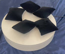 12 Pc Black Velvet Jewelry Display Pillow 4" x 4" Soft Cushion Holder Ideal for Watches, Bracelets, and Bangles Showcase and Retail Store Display Accessories